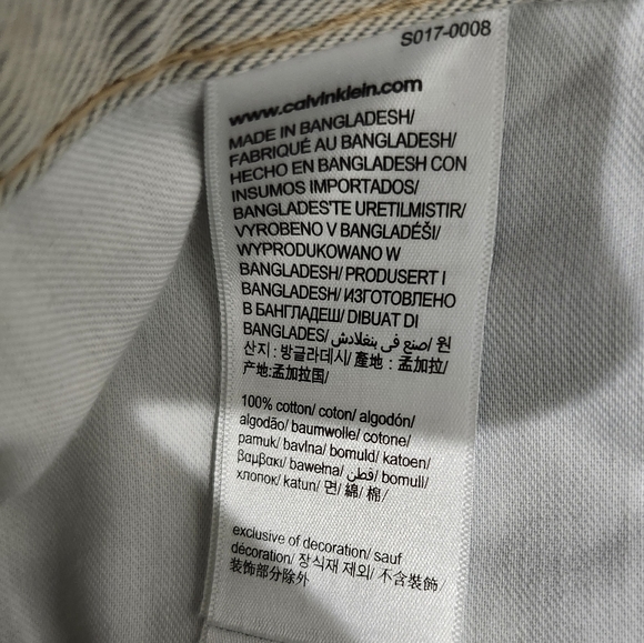 CALVIN KLEIN JEANS TYSON NATURAL RELAXED FIT WIDE LEG GRAY SIZE 34x30 NWT - Picture 9 of 9